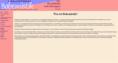 Desktop Screenshot of bohemistik.de